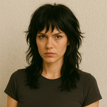 Edgy Wolf Cut for Heart-Shaped Faces