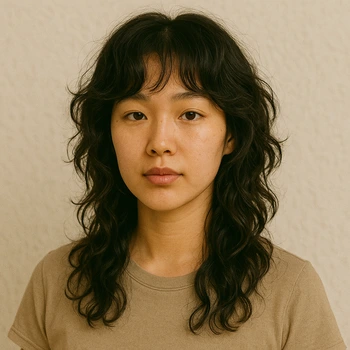 Korean Wolf Cut for Wavy or Curly Hair