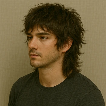 Layered Wolf Cut Men