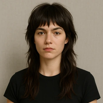 Long Wolf Cut Mullet