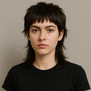 Short Wolf Cut Mullet