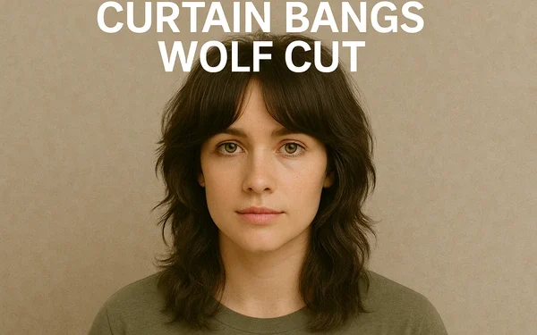 curtain bangs wolf cut