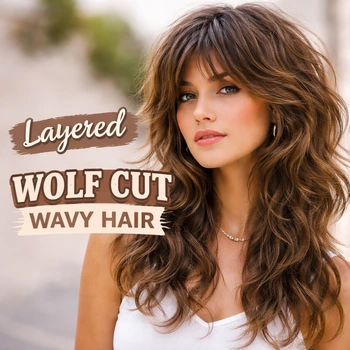 Layered Wolf Cut for Wavy Hair