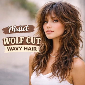Mullet Wolf Cut for Wavy Hair