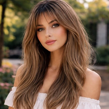 Waterfall wolf cut for straight hair with smooth cascading layers and added volume