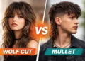 wolf cut vs mullet