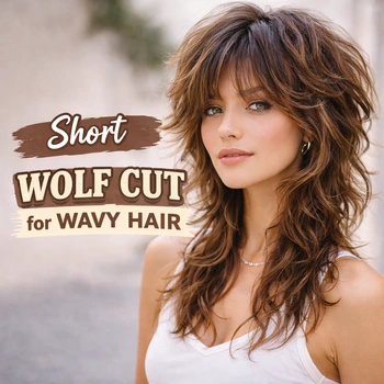 Short Wolf Cut for Wavy Hair