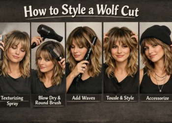how to style a wolf cut