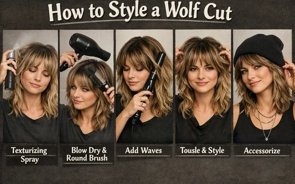 how to style a wolf cut