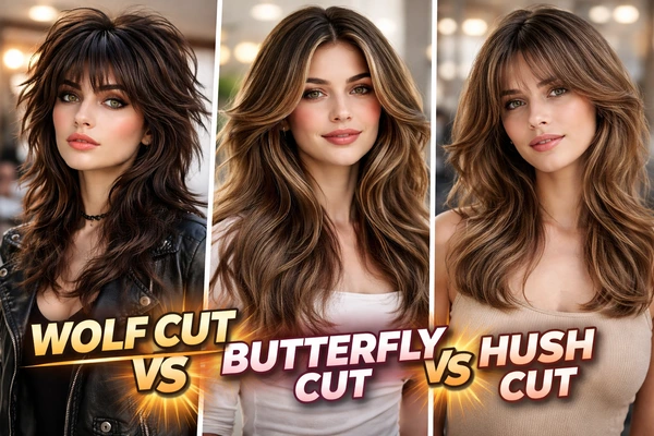 Wolf Cut vs Butterfly Cut vs Hush Cut