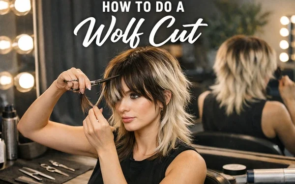 How to Do a Wolf Cut
